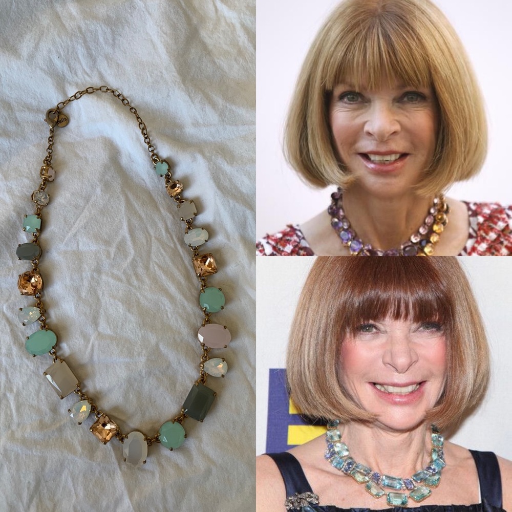 Multi colored stone necklace